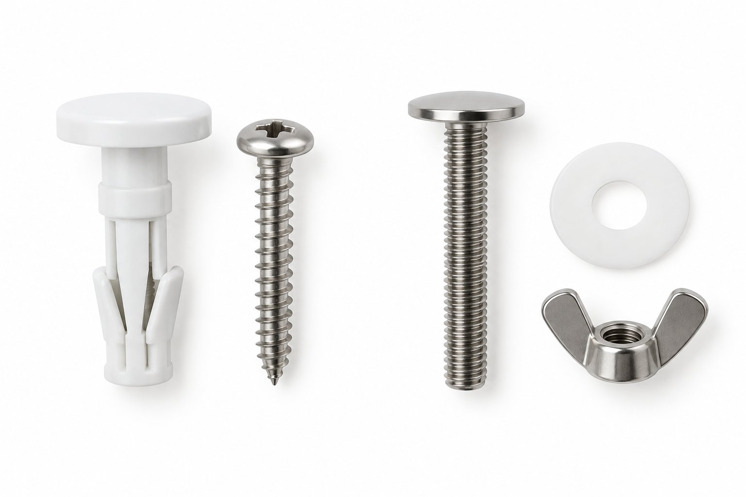 top fix vs bottom fix toilet seat mounting kits showing different installation approaches