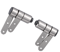 TY-P029D Brushed Stainless Steel Two-Button Quick Release Toilet Seat Hinges with Soft Close and Adjustable Top Fixing