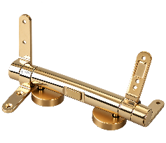 130mm Gold One-Button Quick Release Soft Close Toilet Seat Hinge for Heavy Wooden and MDF Seats