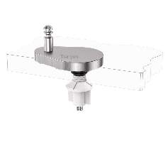 Bottom Fix Quick Release Toilet Seat Hinge Base Adjustable Teardrop Mount with Plastic Nut