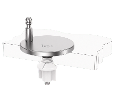 Adjustable Quick-Release Base with M6 Nut Bottom-Fixing Toilet Seat Installation Kit