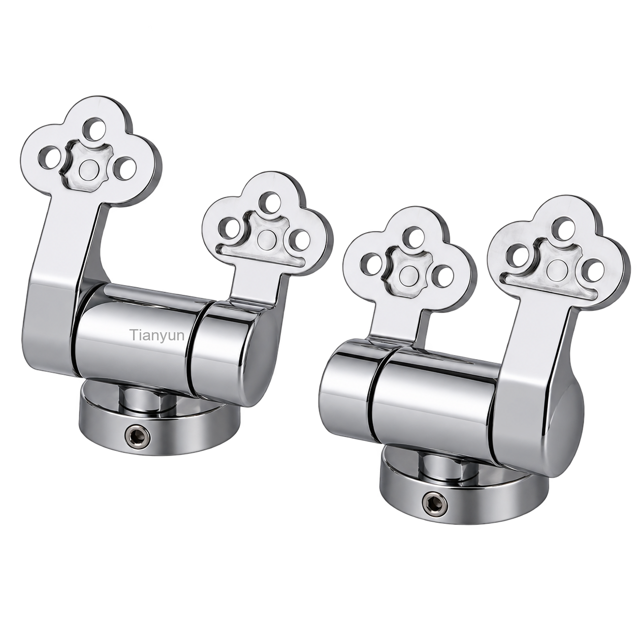 TY-A021 Heavy-Duty Metal Soft-Close Hinges for MDF and Wooden Toilet Seats product view