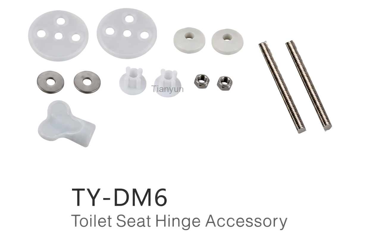TY-K021 Zinc Alloy Soft-Close Quick-Release Hinge for Wood, MDF and Resin Toilet Seats product view
