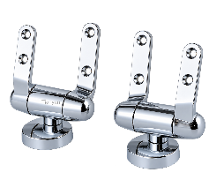TY-A022 Bottom-Fixing Zinc Alloy Soft-Close Hinge for MDF, Wood and Resin Toilet Seats