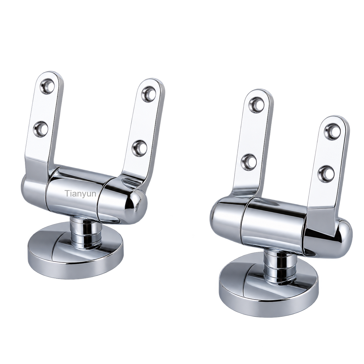 TY-K022 Zinc Alloy Soft-Close Pull Out Quick-Release Hinge for MDF, Wood and Resin Toilet Seats product view