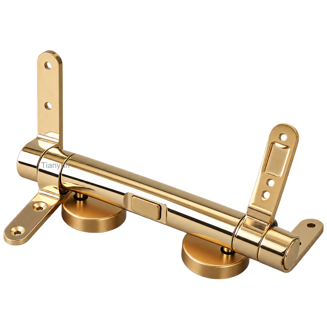 130mm Gold One-Button Quick Release Soft Close Toilet Seat Hinge for Heavy Wooden and MDF Seats product view