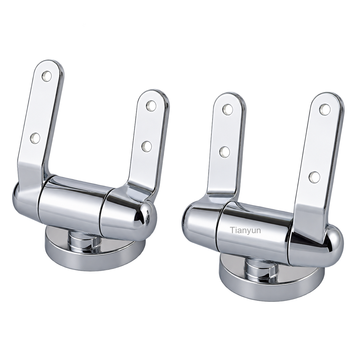 TY-K022 Zinc Alloy Soft-Close Pull Out Quick-Release Hinge for MDF, Wood and Resin Toilet Seats product view