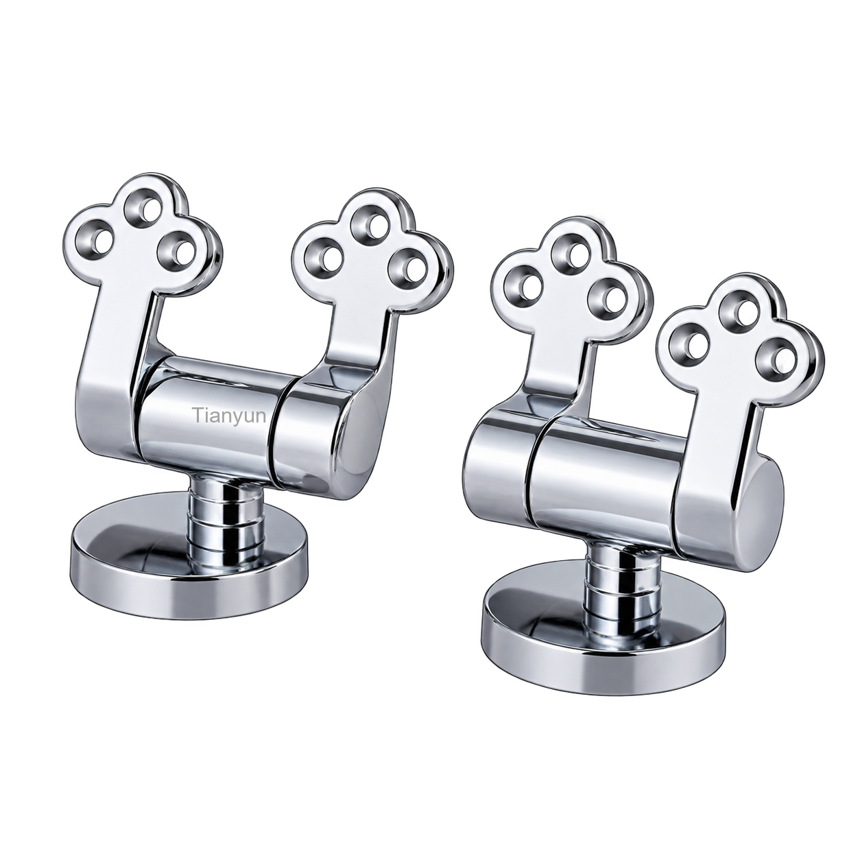 TY-K021 Zinc Alloy Soft-Close Quick-Release Hinge for Wood, MDF and Resin Toilet Seats product view