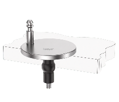 Adjustable Stainless Steel Quick-Release Toilet Seat Mounting Base with Rubber Expansion Top Fixing Kit