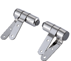 TY-P029C Mirror Polished Two-Button Quick Release Stainless Steel Bottom Fixing Soft Close Toilet Seat Hinges with Adjustable Bases
