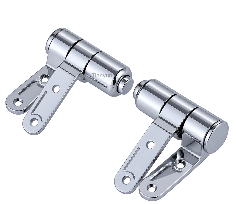 TY-P029A Chrome Plated Zinc Alloy Soft Close Toilet Seat Hinges with Two-Button Quick Release and Adjustable Top Fixing Bases