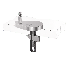 Adjustable Push-Button Quick-Release Toilet Seat Kit with Teardrop Base and M5 Lift-Off Top Fixing