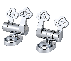TY-S021 D-Shaped Base Zinc Alloy Soft-Closing Hinge for Wood and MDF Toilet Seats