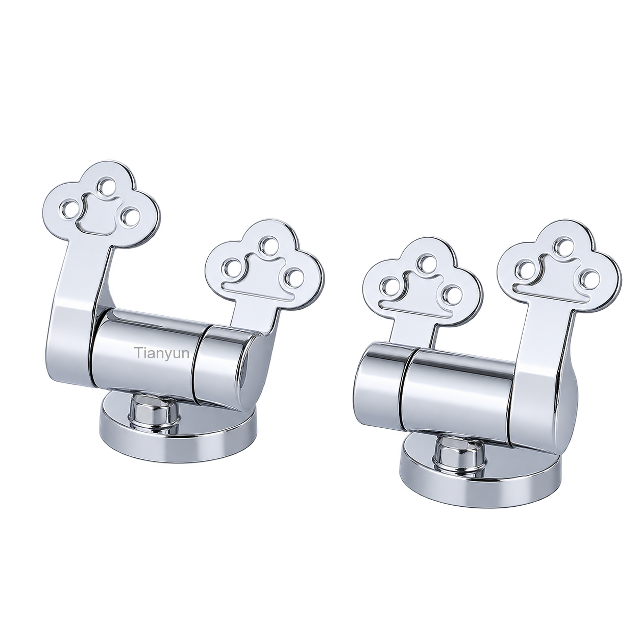TY-K021 Zinc Alloy Soft-Close Quick-Release Hinge for Wood, MDF and Resin Toilet Seats product view