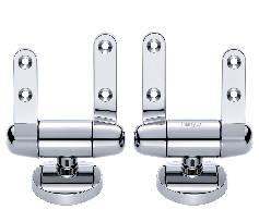 TY-P022 Fixed-Base Zinc Alloy Soft-Close Bottom-Fixing Hinge for Heavy Toilet Seats