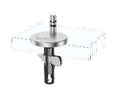 Adjustable Pull Out Quick-Release Toilet Seat Hinge Kit with M5 Lift-Off Top Fixing