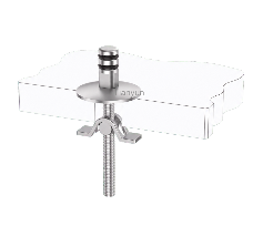 Lift-Off Quick-Release Toilet Seat Mounting Kit with Fixed Base and Arch-Type Top Lock