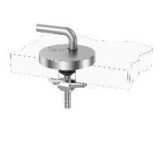 Adjustable Toilet Seat Hinge Base with Boat-Type Top Lock for Traditional WC Seat Assembly