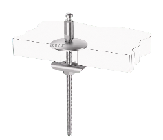 Push-Button Quick-Release Toilet Seat Mounting Kit with Fixed Base and Slot Top Lock