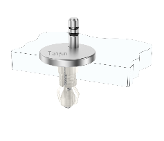 Adjustable Quick-Release Toilet Seat Hinge Kit with Keyless Pull-Out Base and Nylon Expansion Top Fixings