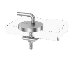 Adjustable Toilet Seat Hinge Base with Slot Lock Top Fixing for Traditional WC Seat Assembly
