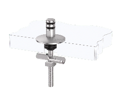 Quick-Release Toilet Seat Top Fixing Kit with Fixed Pull-Out Base and Special Lock