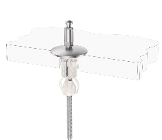 Quick Release Top Fix Toilet Seat Hinge Base with Fixed Mount and Nylon Expansion Plug