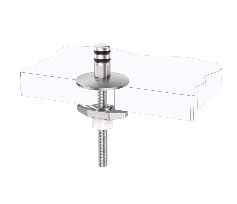 Fixed Lift-Off Quick-Release Toilet Seat Hinge Kit and Boat-Type Top Lock