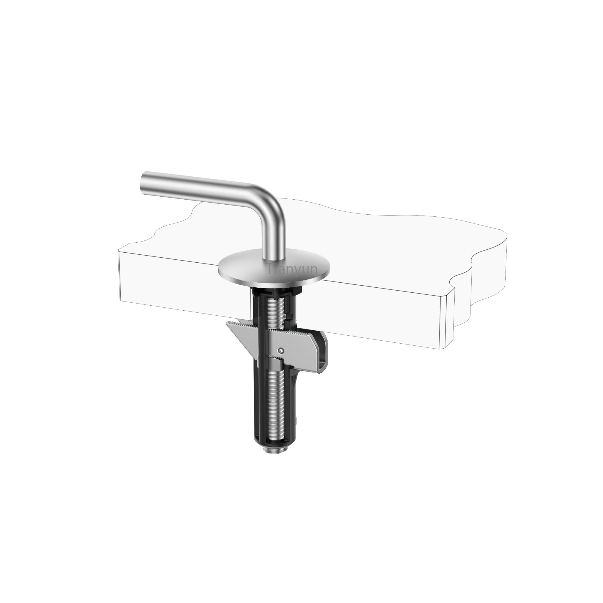 Fixed-Base Traditional Toilet Seat Hinge with M5 Lift-Off Top Fixing for OEM WC Seats product view