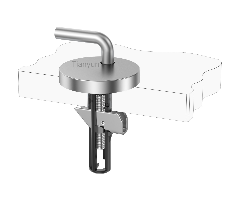Adjustable Toilet Seat Hinge Base with Lift-Off Top Fixing for Traditional WC Seat Assembly
