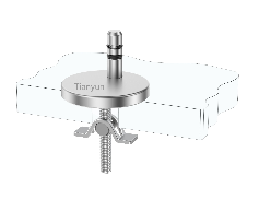 Adjustable Quick-Release Toilet Seat Hinge Kit with Pull-Out Base and Arch Top Lock