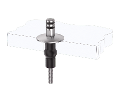 Quick-Release Toilet Seat Top Fixing Kit with Fixed Pull-Out Base and Rubber Expansion Plugs