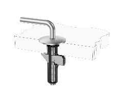 Fixed-Base Traditional Toilet Seat Hinge with M5 Lift-Off Top Fixing for OEM WC Seats