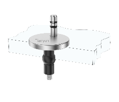 Adjustable Quick-Release Toilet Seat Hinge Kit with Pull-Out Base and Rubber Expansion Top Fixings