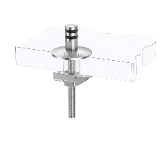 Quick-Release Toilet Seat Top Fixing Kit with Fixed Lift-Off Base and Wedge Lock
