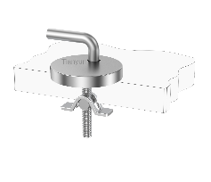 Adjustable Toilet Seat Hinge Base with Arch Lock Top Fixing for Traditional WC Seat Assembly