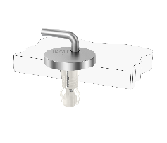 Adjustable Toilet Seat Hinge Fittings with Nylon Expansion Top Fixing for Classic WC Seats