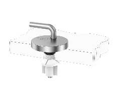 Adjustable Toilet Seat Hinge Mounting System with Plastic Bottom-Fixing Nut for Traditional WC Seats