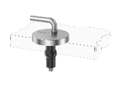 Adjustable Toilet Seat Hinge Mounting System with Rubber Expansion Top Fixing for Traditional WC Seats
