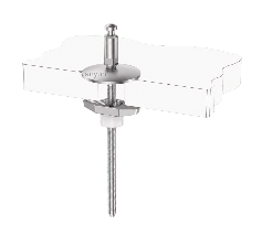 Quick Release Top Fix Toilet Seat Hinge with Fixed Base and Boat Lock Type