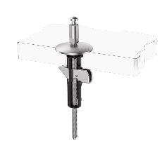 Quick Release Top Fix Toilet Seat Hinge with Fixed Base and M5 Lift-Off Top Fixing