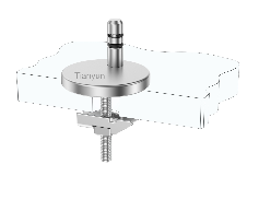 Adjustable Quick-Release Toilet Seat Hinge Kit with Pull-Out Base and Wedge Top Fixing