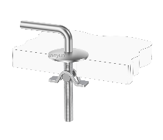 Fixed-Base Toilet Seat Hinge with Arch-Shaped Top Lock for Traditional WC Seat OEM