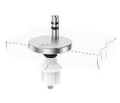 Adjustable Quick-Release Toilet Seat Mounting Kit with Keyless Pull-Out Base and M6 Plastic Nut