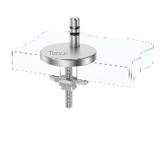 Adjustable Keyless Lift-Off Quick-Release Toilet Seat Hinge Set with Boat-Type Top Fixing