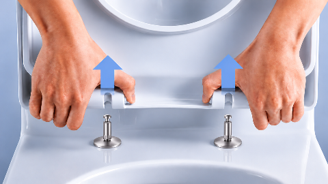Two Button Quick Release Toilet Seat