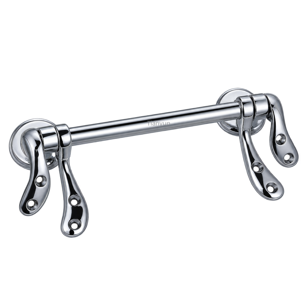TY-P812 Metal Toilet Seat Bar Hinge Assembly with Round Bases and Two-Hole Mounting Leaves, OEM/ODM product view