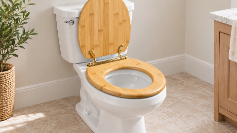 Bamboo Toilet Seat