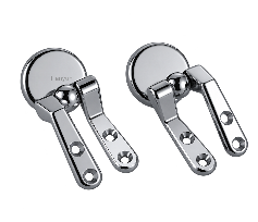 TY-P805 Heavy-Duty Metal Toilet Seat Hinges with Fixed Round Bases