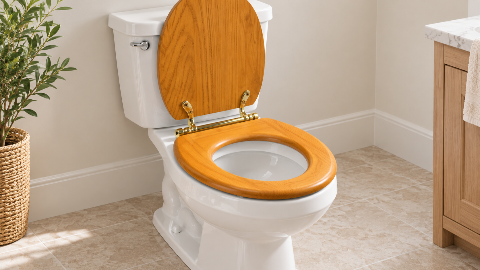 Wooden Toilet Seat